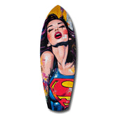 Supergirl Glass Wall Art.